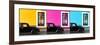 ¡Viva Mexico! Panoramic Collection - Three Black VW Beetle Cars-Philippe Hugonnard-Framed Photographic Print
