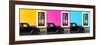 ¡Viva Mexico! Panoramic Collection - Three Black VW Beetle Cars-Philippe Hugonnard-Framed Photographic Print