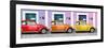 ¡Viva Mexico! Panoramic Collection - Three VW Beetle Cars with Colors Street Wall VII-Philippe Hugonnard-Framed Photographic Print