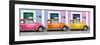 ¡Viva Mexico! Panoramic Collection - Three VW Beetle Cars with Colors Street Wall VIII-Philippe Hugonnard-Framed Photographic Print