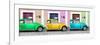 ¡Viva Mexico! Panoramic Collection - Three VW Beetle Cars with Colors Street Wall XIV-Philippe Hugonnard-Framed Photographic Print