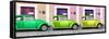 ¡Viva Mexico! Panoramic Collection - Three VW Beetle Cars with Colors Street Wall XVIII-Philippe Hugonnard-Framed Stretched Canvas