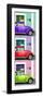 ¡Viva Mexico! Panoramic Collection - Three VW Beetle Cars with Colors Street Wall XXII-Philippe Hugonnard-Framed Photographic Print