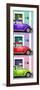 ¡Viva Mexico! Panoramic Collection - Three VW Beetle Cars with Colors Street Wall XXII-Philippe Hugonnard-Framed Photographic Print