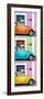 ¡Viva Mexico! Panoramic Collection - Three VW Beetle Cars with Colors Street Wall XXIV-Philippe Hugonnard-Framed Photographic Print