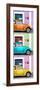 ¡Viva Mexico! Panoramic Collection - Three VW Beetle Cars with Colors Street Wall XXIV-Philippe Hugonnard-Framed Photographic Print