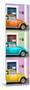 ¡Viva Mexico! Panoramic Collection - Three VW Beetle Cars with Colors Street Wall XXIV-Philippe Hugonnard-Mounted Photographic Print