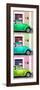 ¡Viva Mexico! Panoramic Collection - Three VW Beetle Cars with Colors Street Wall XXIX-Philippe Hugonnard-Framed Photographic Print