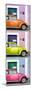 ¡Viva Mexico! Panoramic Collection - Three VW Beetle Cars with Colors Street Wall XXV-Philippe Hugonnard-Mounted Photographic Print