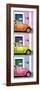 ¡Viva Mexico! Panoramic Collection - Three VW Beetle Cars with Colors Street Wall XXV-Philippe Hugonnard-Framed Photographic Print