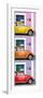 ¡Viva Mexico! Panoramic Collection - Three VW Beetle Cars with Colors Street Wall XXVII-Philippe Hugonnard-Framed Photographic Print