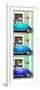 ¡Viva Mexico! Panoramic Collection - Three VW Beetle Cars with Colors Street Wall XXVIII-Philippe Hugonnard-Framed Photographic Print