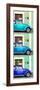 ¡Viva Mexico! Panoramic Collection - Three VW Beetle Cars with Colors Street Wall XXVIII-Philippe Hugonnard-Framed Photographic Print