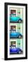 ¡Viva Mexico! Panoramic Collection - Three VW Beetle Cars with Colors Street Wall XXVIII-Philippe Hugonnard-Framed Photographic Print