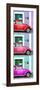 ¡Viva Mexico! Panoramic Collection - Three VW Beetle Cars with Colors Street Wall XXX-Philippe Hugonnard-Framed Photographic Print