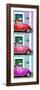 ¡Viva Mexico! Panoramic Collection - Three VW Beetle Cars with Colors Street Wall XXX-Philippe Hugonnard-Framed Photographic Print