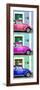 ¡Viva Mexico! Panoramic Collection - Three VW Beetle Cars with Colors Street Wall XXXI-Philippe Hugonnard-Framed Photographic Print