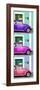 ¡Viva Mexico! Panoramic Collection - Three VW Beetle Cars with Colors Street Wall XXXII-Philippe Hugonnard-Framed Photographic Print