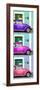 ¡Viva Mexico! Panoramic Collection - Three VW Beetle Cars with Colors Street Wall XXXII-Philippe Hugonnard-Framed Photographic Print