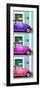 ¡Viva Mexico! Panoramic Collection - Three VW Beetle Cars with Colors Street Wall XXXII-Philippe Hugonnard-Framed Photographic Print