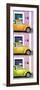 ¡Viva Mexico! Panoramic Collection - Three VW Beetle Cars with Colors Street Wall XXXIII-Philippe Hugonnard-Framed Photographic Print