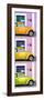 ¡Viva Mexico! Panoramic Collection - Three VW Beetle Cars with Colors Street Wall XXXIII-Philippe Hugonnard-Framed Photographic Print