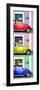 ¡Viva Mexico! Panoramic Collection - Three VW Beetle Cars with Colors Street Wall XXXVI-Philippe Hugonnard-Framed Photographic Print