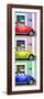 ¡Viva Mexico! Panoramic Collection - Three VW Beetle Cars with Colors Street Wall XXXVI-Philippe Hugonnard-Framed Photographic Print