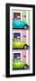 ¡Viva Mexico! Panoramic Collection - Three VW Beetle Cars with Colors Street Wall XXXVII-Philippe Hugonnard-Framed Photographic Print