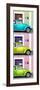 ¡Viva Mexico! Panoramic Collection - Three VW Beetle Cars with Colors Street Wall XXXVII-Philippe Hugonnard-Framed Photographic Print