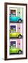 ¡Viva Mexico! Panoramic Collection - Three VW Beetle Cars with Colors Street Wall XXXVII-Philippe Hugonnard-Framed Photographic Print