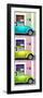 ¡Viva Mexico! Panoramic Collection - Three VW Beetle Cars with Colors Street Wall XXXVII-Philippe Hugonnard-Framed Photographic Print