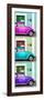 ¡Viva Mexico! Panoramic Collection - Three VW Beetle Cars with Colors Street Wall XXXVIII-Philippe Hugonnard-Framed Photographic Print