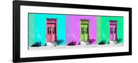 ¡Viva Mexico! Panoramic Collection - Tree Colorful Doors I-Philippe Hugonnard-Framed Photographic Print