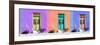 ¡Viva Mexico! Panoramic Collection - Tree Colorful Doors II-Philippe Hugonnard-Framed Photographic Print