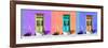 ¡Viva Mexico! Panoramic Collection - Tree Colorful Doors II-Philippe Hugonnard-Framed Photographic Print