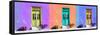 ¡Viva Mexico! Panoramic Collection - Tree Colorful Doors II-Philippe Hugonnard-Framed Stretched Canvas