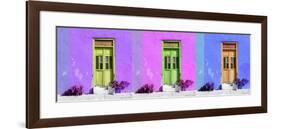 ¡Viva Mexico! Panoramic Collection - Tree Colorful Doors III-Philippe Hugonnard-Framed Photographic Print