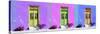 ¡Viva Mexico! Panoramic Collection - Tree Colorful Doors III-Philippe Hugonnard-Stretched Canvas