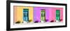 ¡Viva Mexico! Panoramic Collection - Tree Colorful Doors IV-Philippe Hugonnard-Framed Photographic Print