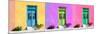 ¡Viva Mexico! Panoramic Collection - Tree Colorful Doors IV-Philippe Hugonnard-Mounted Photographic Print