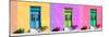 ¡Viva Mexico! Panoramic Collection - Tree Colorful Doors IV-Philippe Hugonnard-Mounted Photographic Print