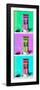 ¡Viva Mexico! Panoramic Collection - Tree Colorful Doors IX-Philippe Hugonnard-Framed Photographic Print