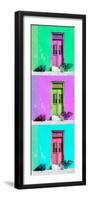 ¡Viva Mexico! Panoramic Collection - Tree Colorful Doors IX-Philippe Hugonnard-Framed Photographic Print