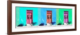 ¡Viva Mexico! Panoramic Collection - Tree Colorful Doors V-Philippe Hugonnard-Framed Photographic Print