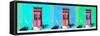 ¡Viva Mexico! Panoramic Collection - Tree Colorful Doors V-Philippe Hugonnard-Framed Stretched Canvas