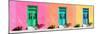 ¡Viva Mexico! Panoramic Collection - Tree Colorful Doors VI-Philippe Hugonnard-Mounted Photographic Print