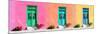 ¡Viva Mexico! Panoramic Collection - Tree Colorful Doors VI-Philippe Hugonnard-Mounted Photographic Print