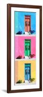 ¡Viva Mexico! Panoramic Collection - Tree Colorful Doors VIII-Philippe Hugonnard-Framed Photographic Print