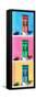 ¡Viva Mexico! Panoramic Collection - Tree Colorful Doors VIII-Philippe Hugonnard-Framed Stretched Canvas